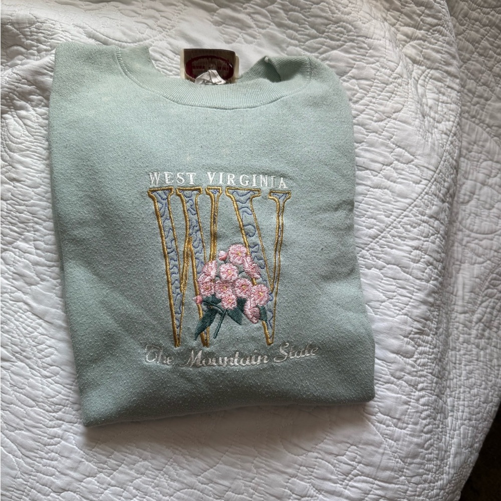 American Vintage Mint Green Crew Neck Sweater